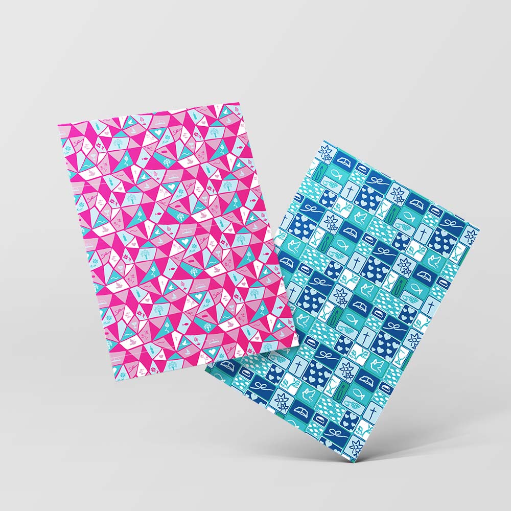 Buntpapier religiöse Muster